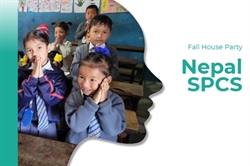[ai] Students in a classroom with hands together in a gesture of respect. They are wearing school uniforms and smiling. The background has colorful drawings on the wall.